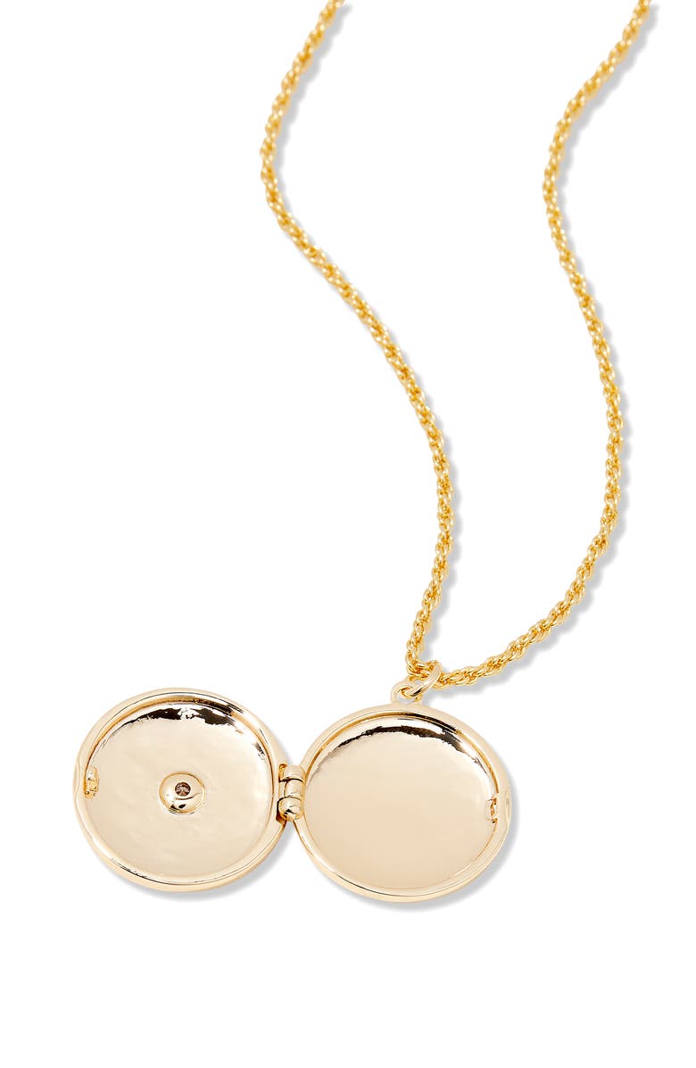 Brook and York Mel Compass Locket Pendant Necklace, Alternate, color, Gold