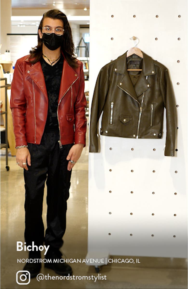 Faux Leather Moto Jacket, sales video thumbnail