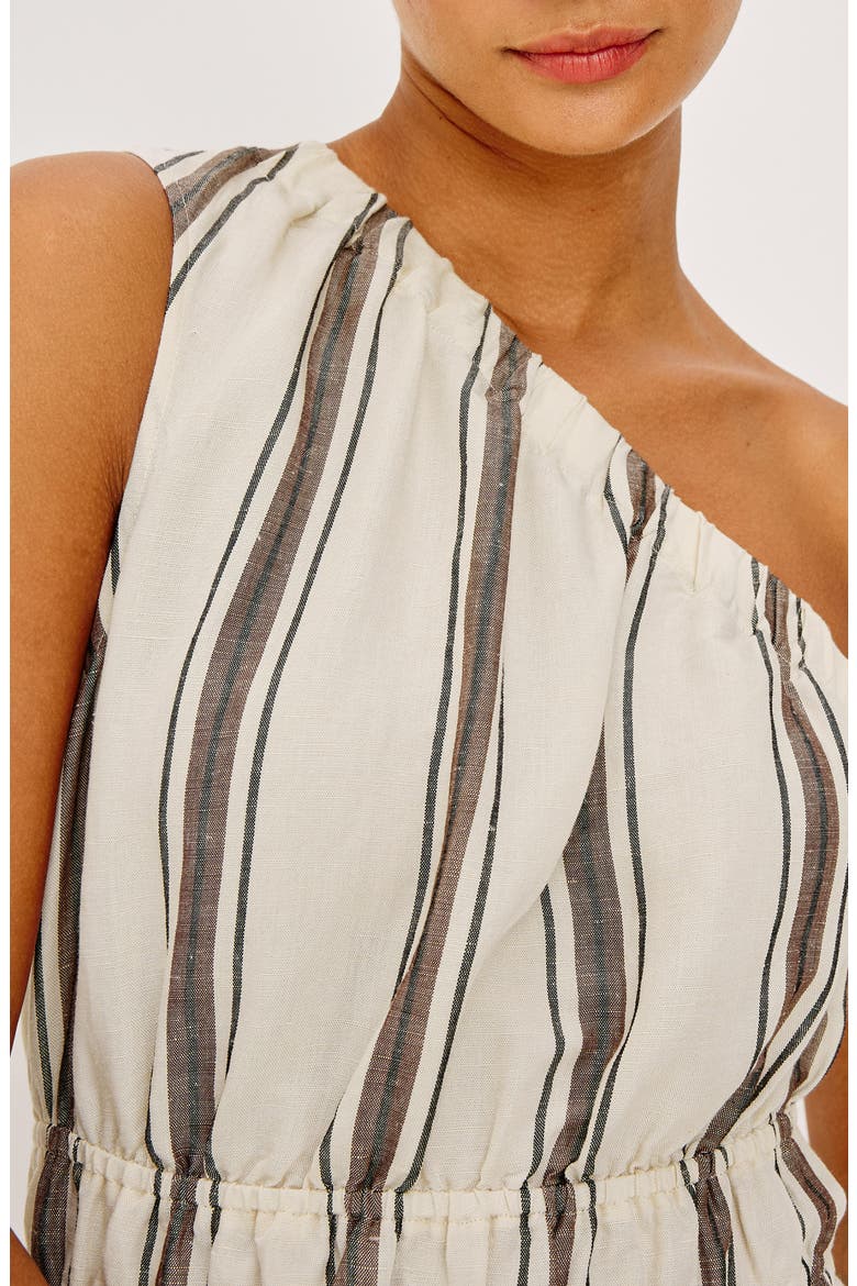 Selani Stripe One-Shoulder Maxi Dress, Alternate, color, SEQUOIA STRIPE
