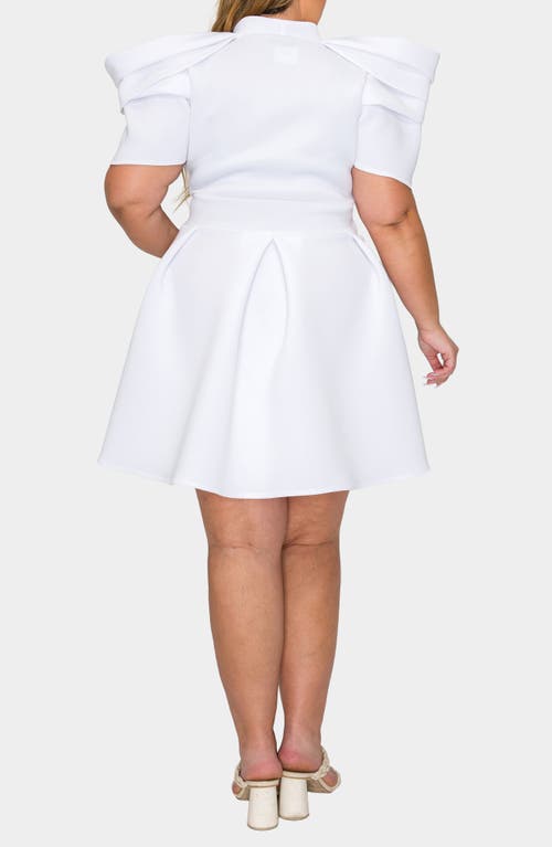 L I V D Karina Statement Stretch Neoprene Fit & Flare Dress