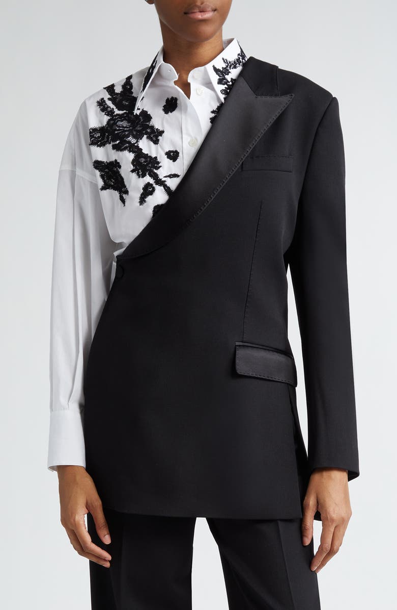 Dolce&Gabbana One-Sleeve Twisted Blazer, Main, color, 