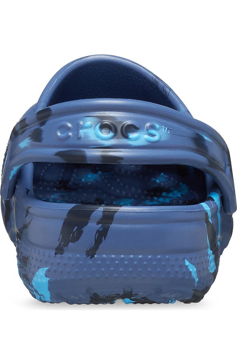 CROCS Kids' Classic Marbled Clog, Alternate, color, Nvy/Mlt