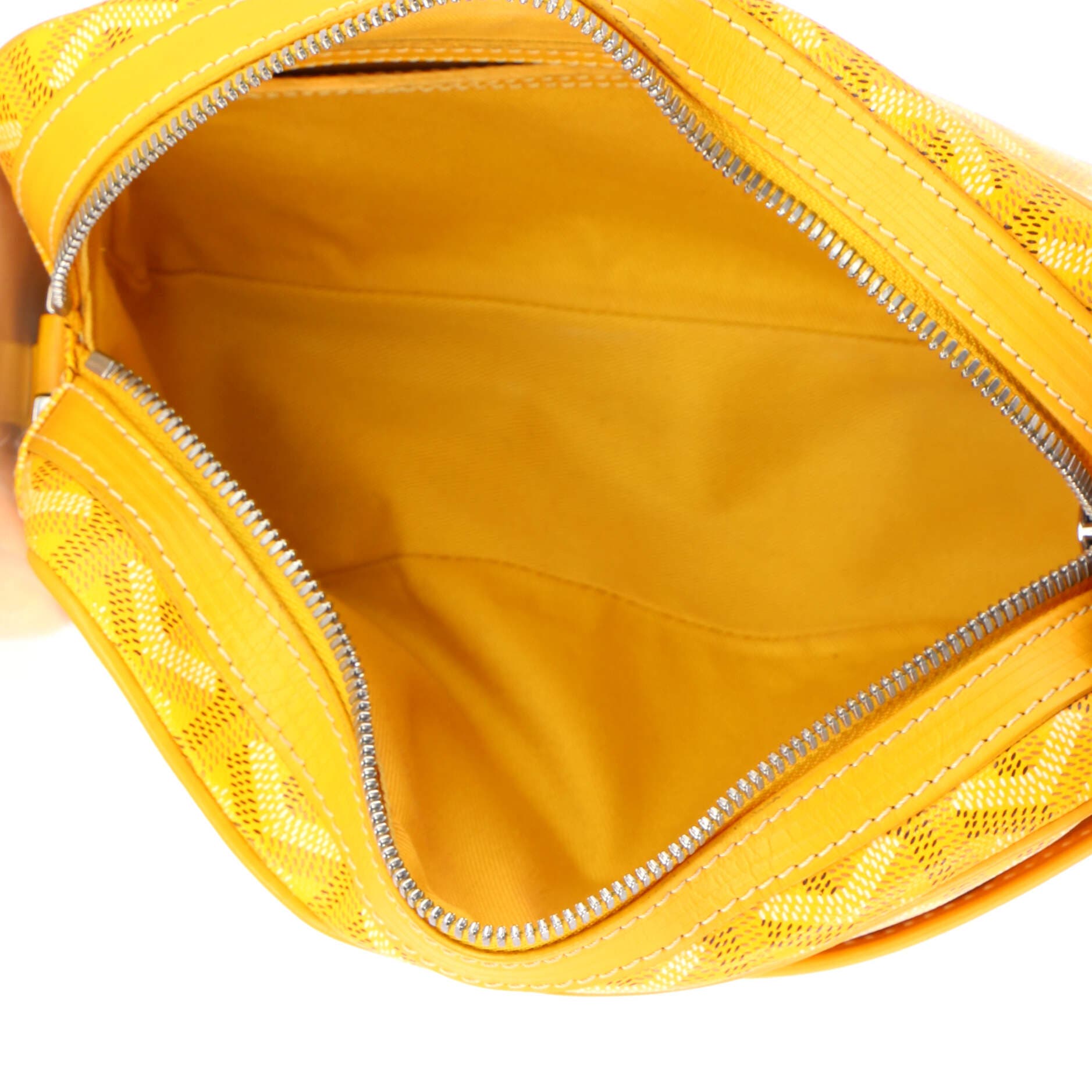 Pre-Owned Goyard Cap Vert Bag Coated Canvas, Alternate, color, Yellow