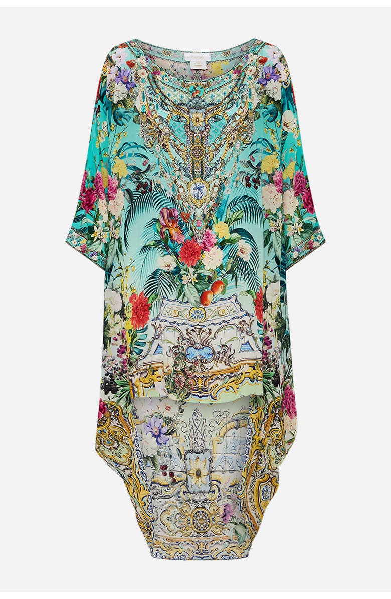 Camilla Scoop Back Hem Dress Gardens Of Queluz, Alternate, color, 