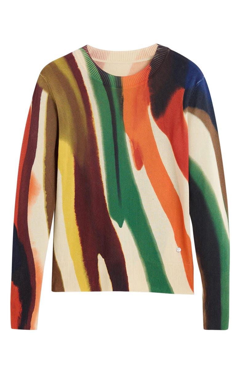 Desigual Abstract Print Thin Gauge Sweater, Alternate, color, Multi