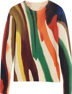 Desigual Abstract Print Thin Gauge Sweater