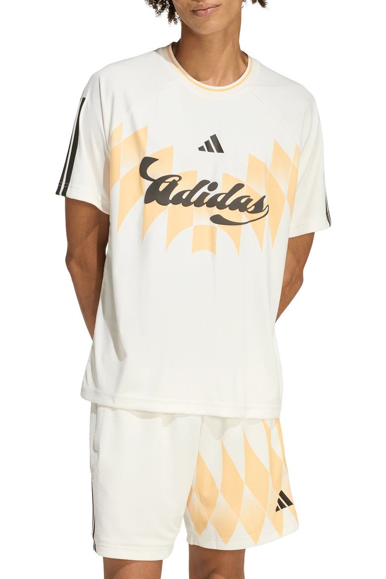 Tiro X Common Goal Jersey T-Shirt, Main, color, DUSKY BRONZE/ OFF WHITE/ BLACK