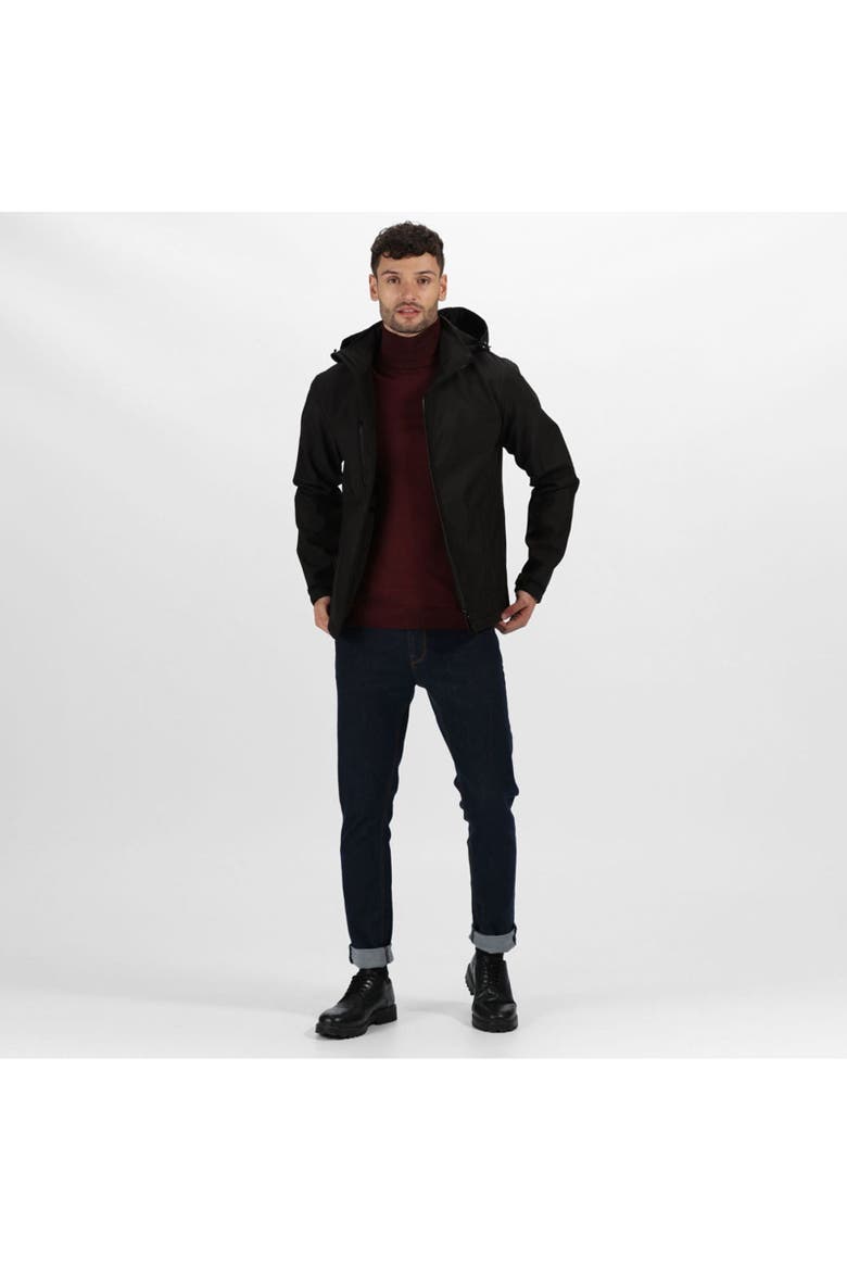 Venturer Three Layer Soft Shell Jacket, Alternate, color, Black