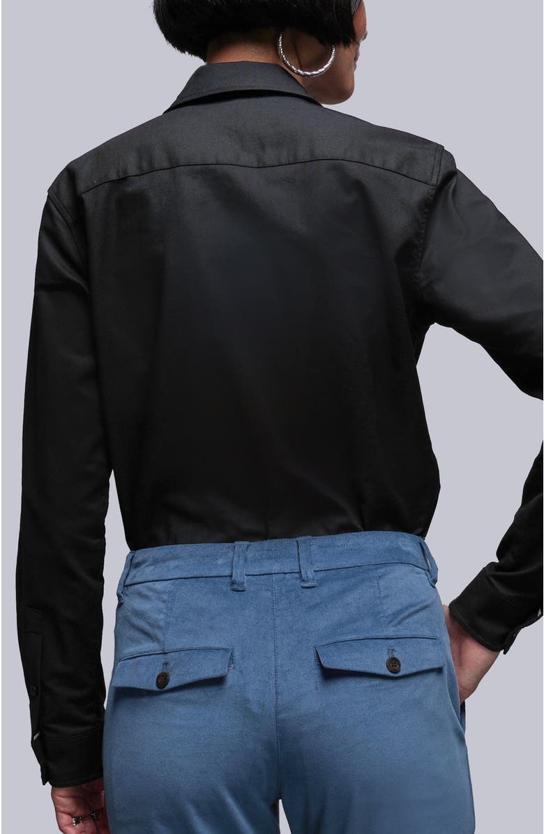 WILDFANG The Essential Long Sleeve Oxford Button Up, Alternate, color, Black