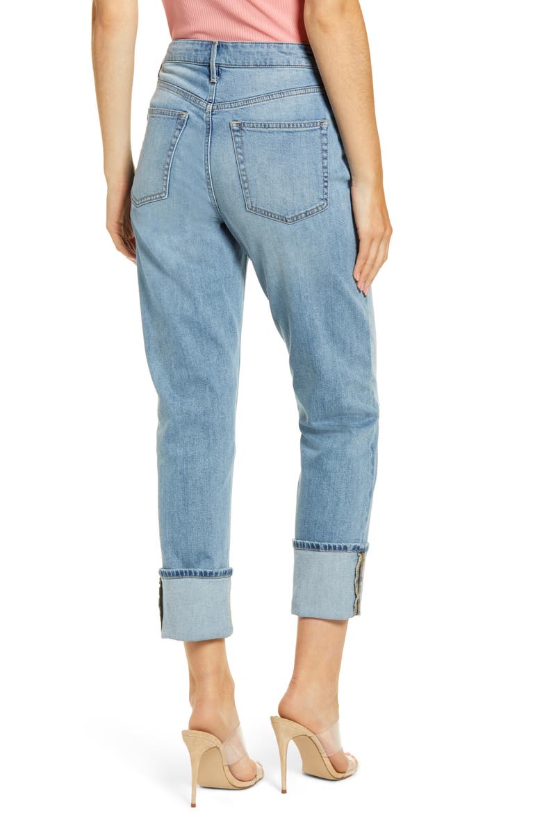 Rachel Parcell High Waist Girlfriend Jeans, Alternate, color,