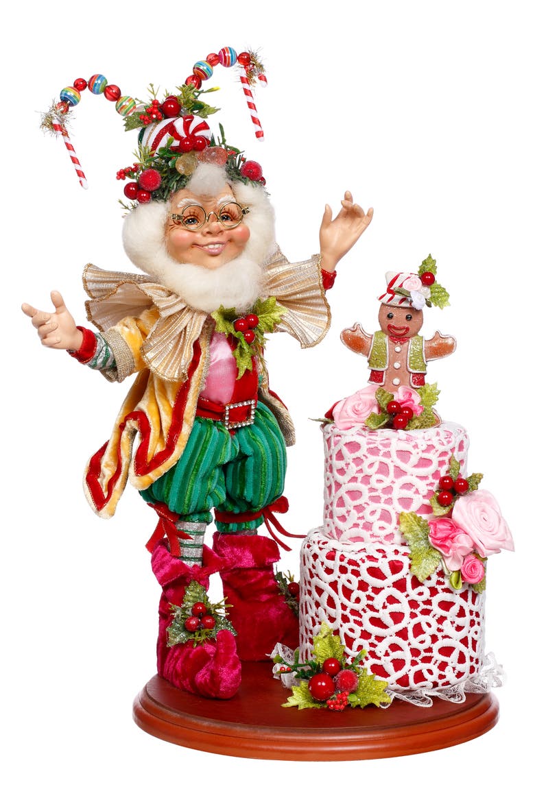 Candied Cake Elf Scene, Main, color, Red
