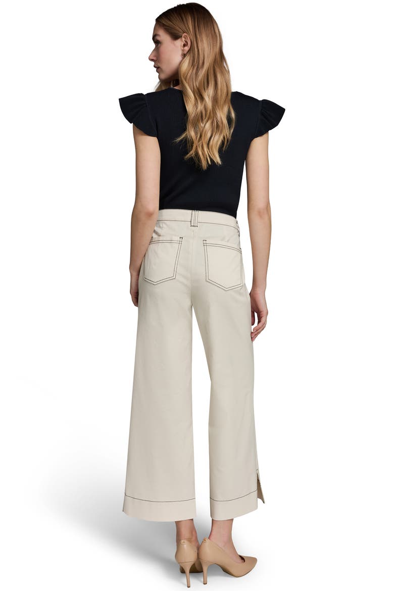 Straight Leg Crop Pants, Alternate, color, BISQUE MULTI