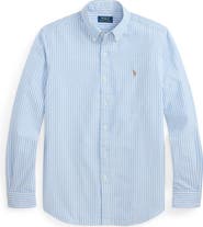 Polo Ralph Lauren Classic Fit Stripe Cotton Seersucker Button-Down Shirt