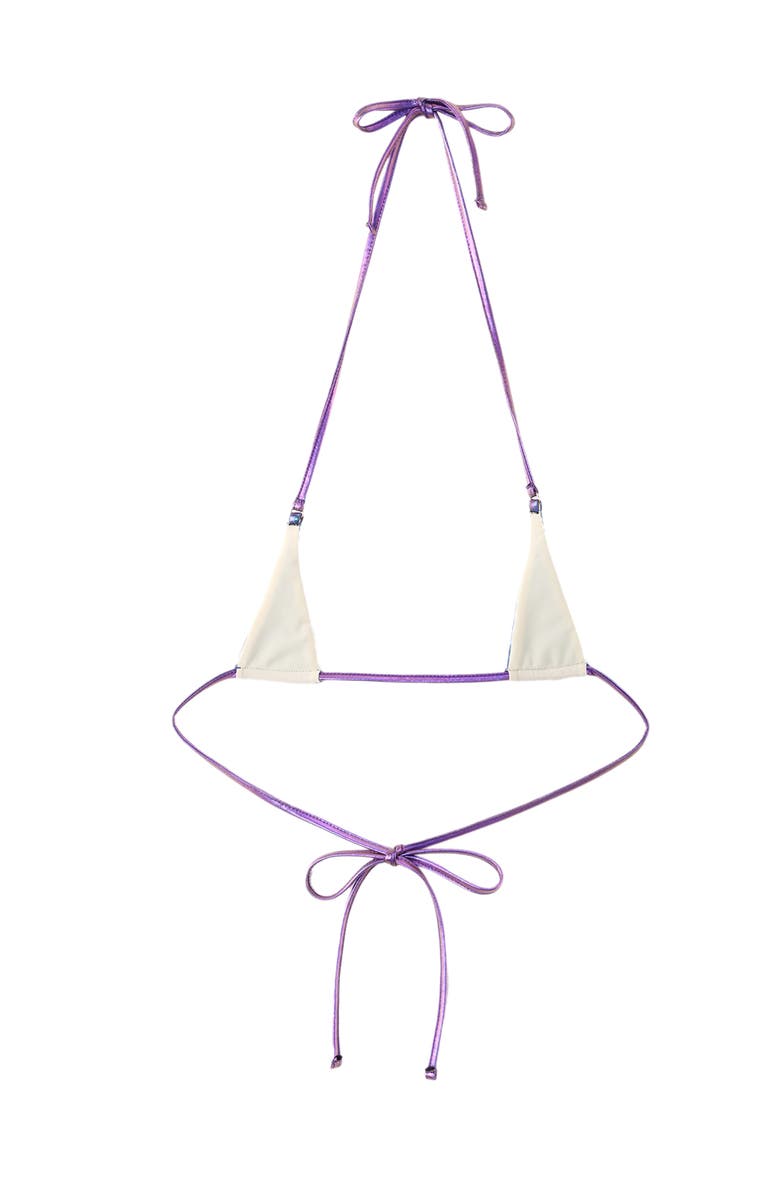 LECHERY<sup>®</sup> Lustrous Micro Triangle Bikini Top, Alternate, color, 