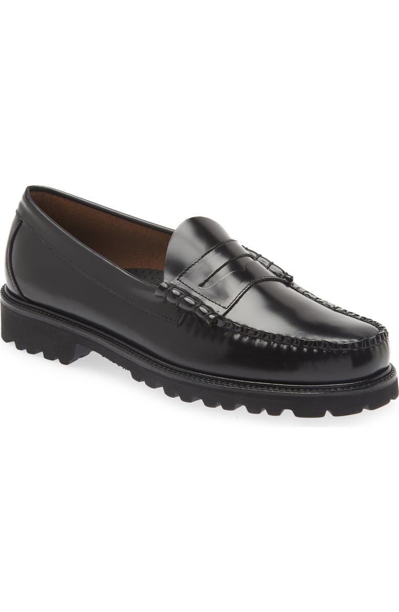 G.H.BASS Larson Lug Loafer, Main, color, Black