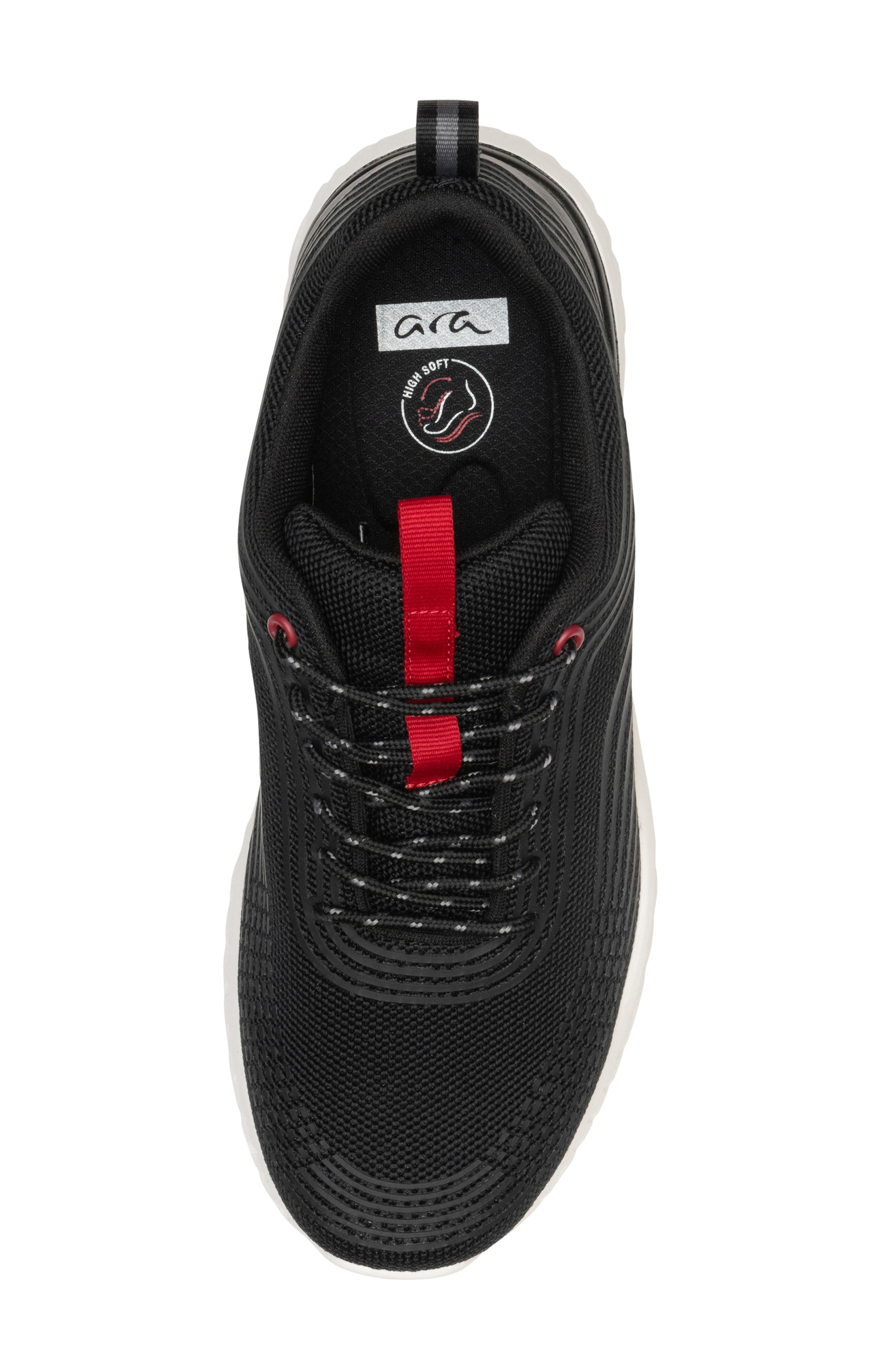 ara St. Paul Sneaker, Alternate, color, Black Woven