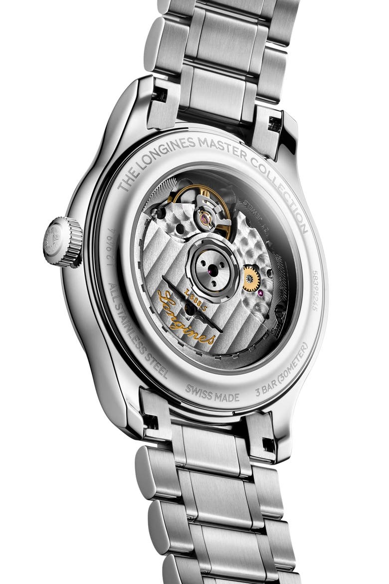 Master Collection Automatic Bracelet Watch, 39mm, Alternate, color, BLUE