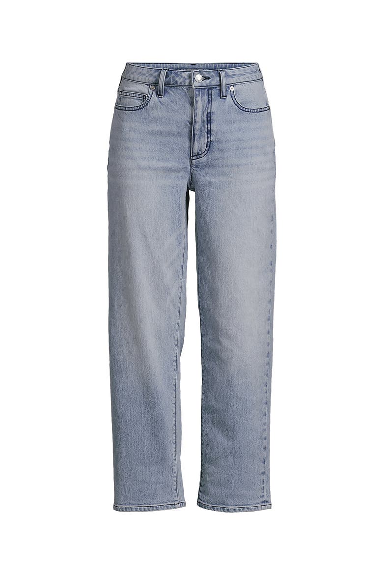 Plus Size Soft Denim Mid Rise Relaxed Straight Crop Jeans, Alternate, color, Harlow Blue Wash