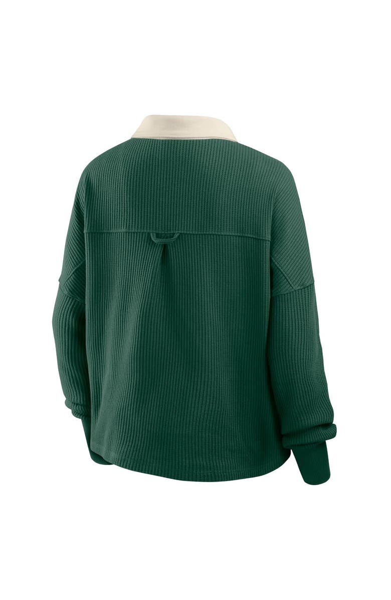 FANATICS Women's Fanatics Green Green Bay Packers Oversized Hometown Premium Thermal Long Sleeve Shirt, Alternate, color, Green