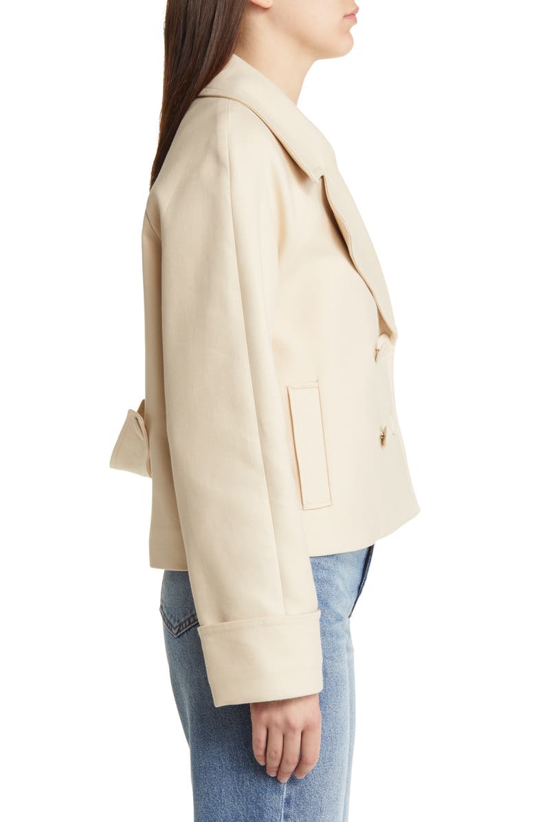 & Other Stories Double Breasted Crop Jacket, Alternate, color, Beige