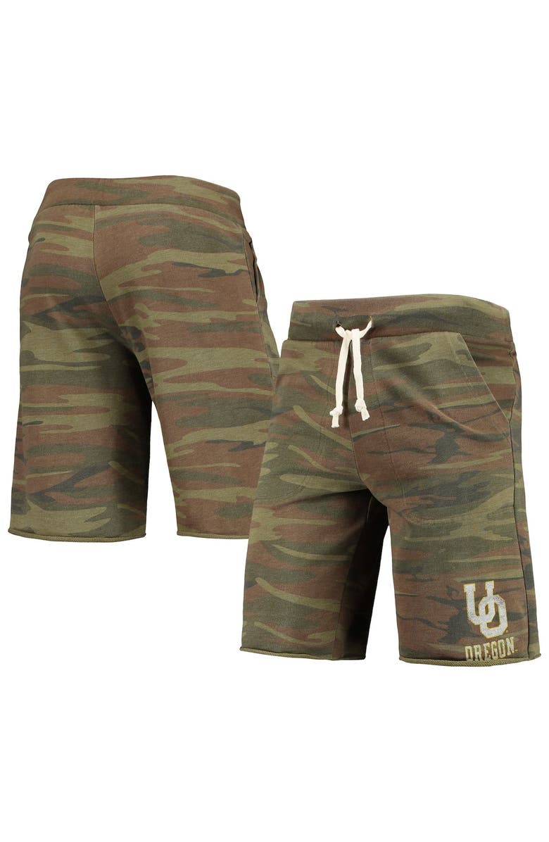 ALTERNATIVE APPAREL Men's Camo Alternative Apparel Oregon Ducks Victory Lounge Shorts, Main, color,