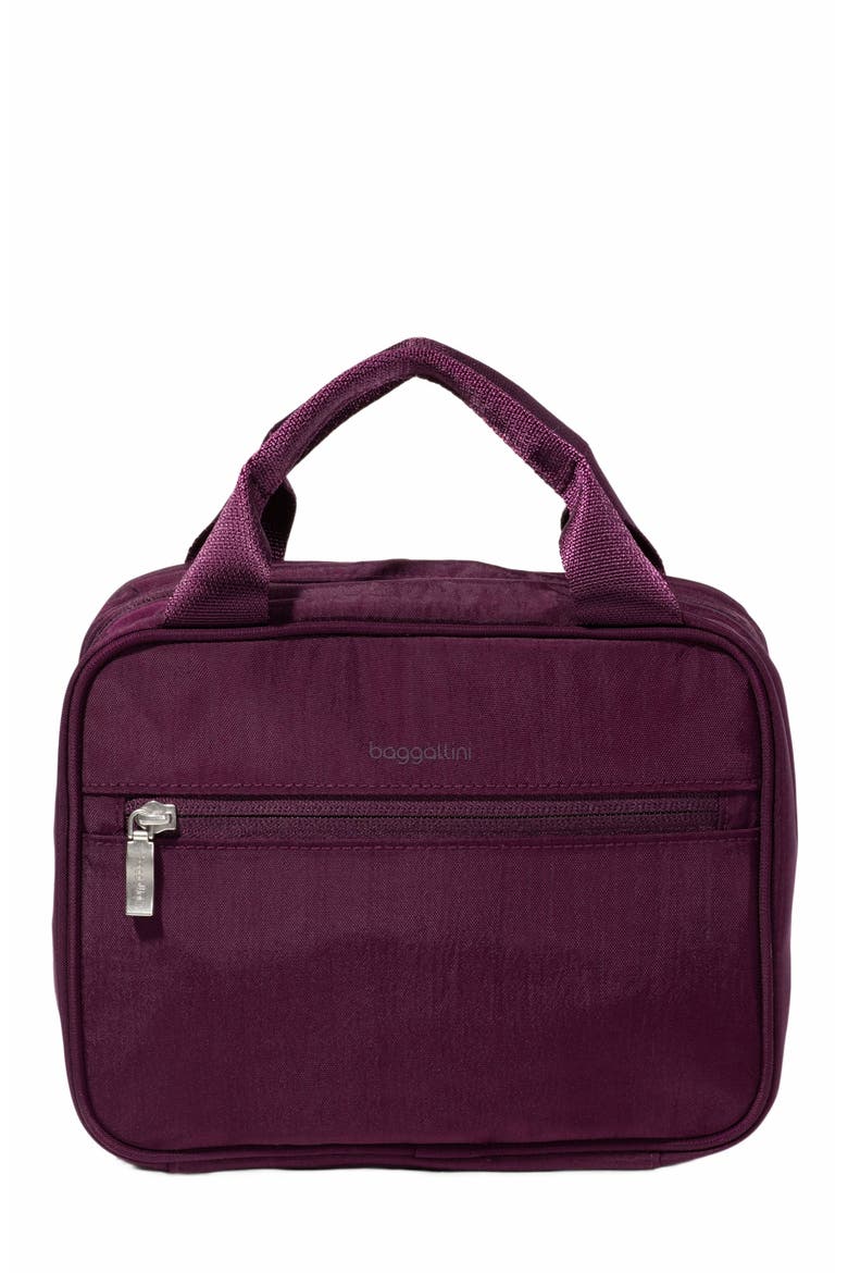 Hanging Travel Toiletry Kit, Main, color, MULBERRY