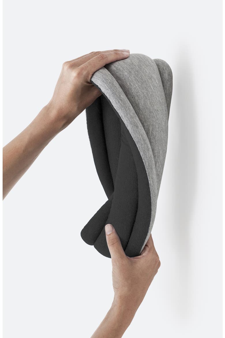 OSTRICHPILLOW® Light Reversible Travel Pillow, Alternate, color, MIDNIGHT GREY