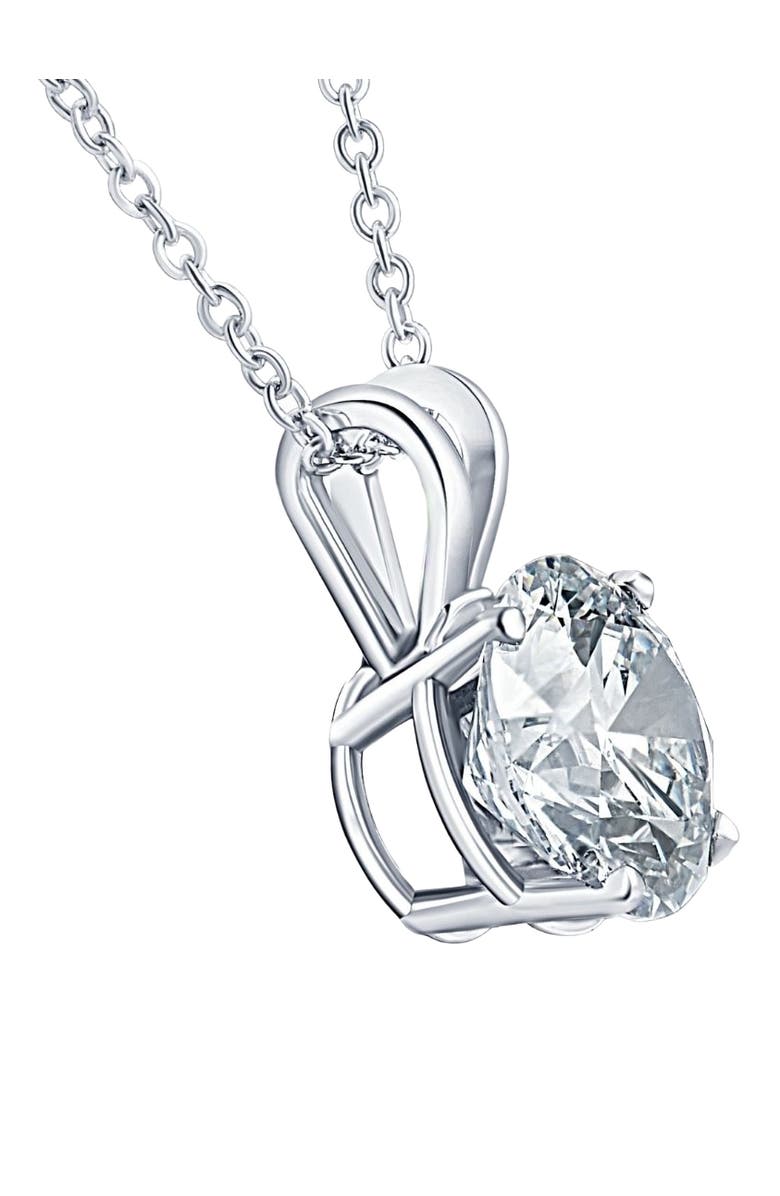 Bliss Diamond Certified 3.00Ct Diamond Pendant 14k Gold Lab Grown Necklace, Alternate, color,