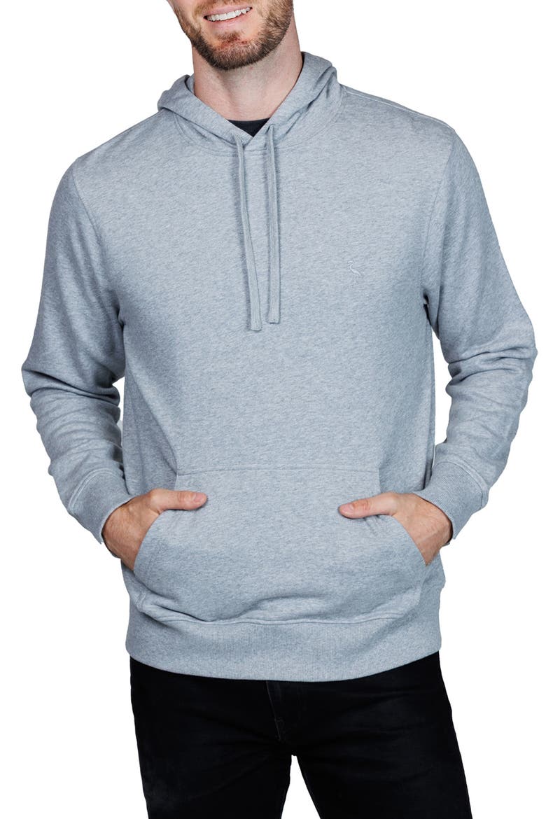 Cotton French Terry Hoodie, Main, color, STEEL GREY