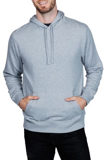 Tailorbyrd Cotton French Terry Hoodie In Gray