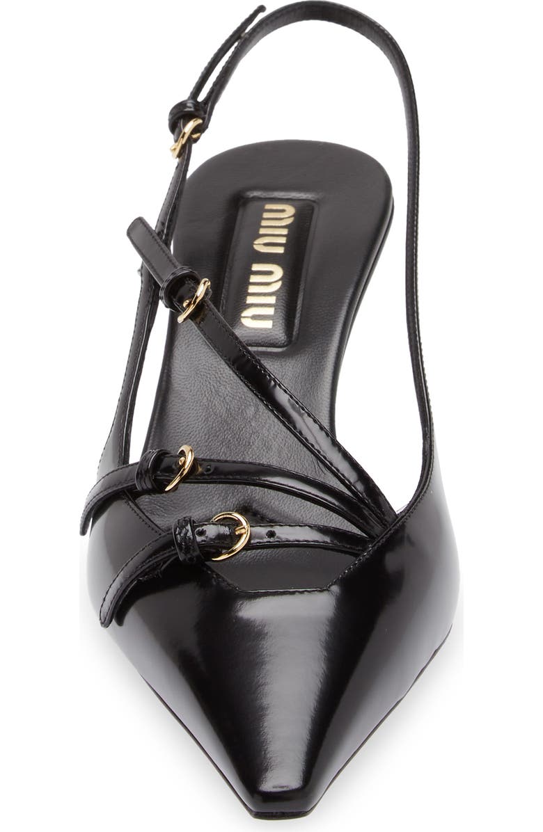 Miu Miu Show Kitten Heel Slingback Pump, Alternate, color,