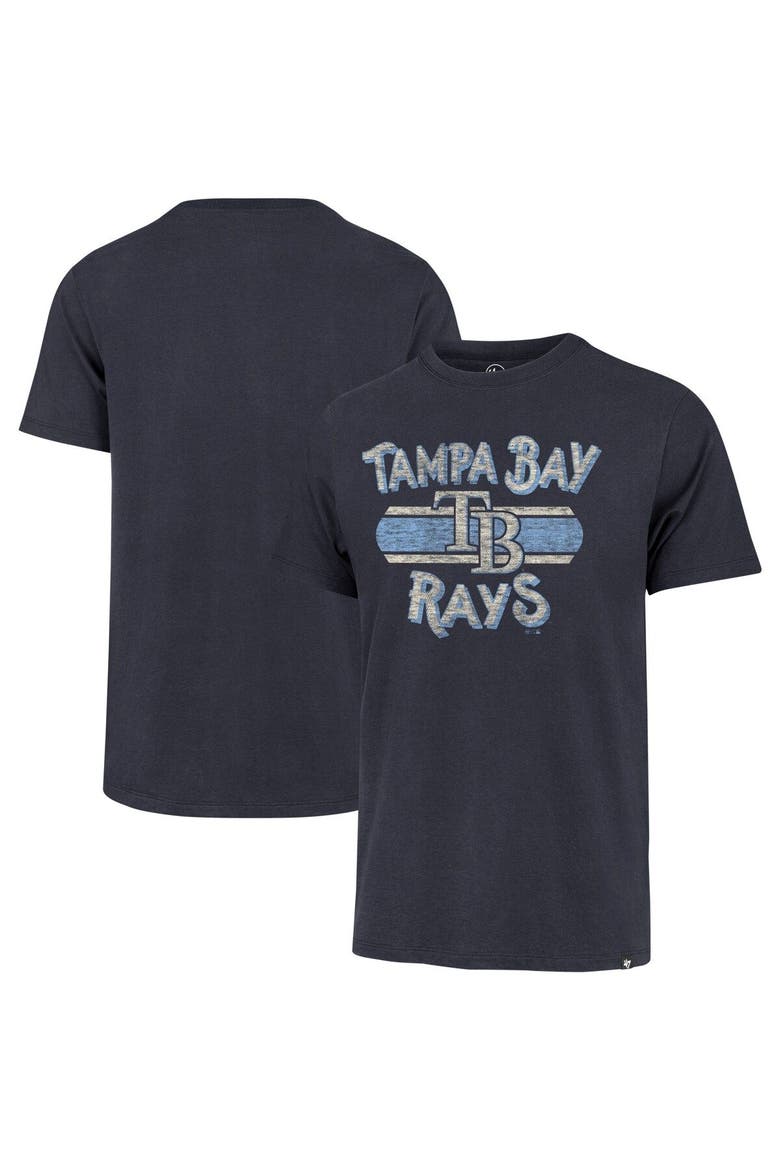 Men's '47 Navy Tampa Bay Rays Renew Franklin T-Shirt, Main, color, Navy