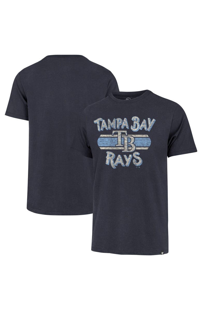 '47 Men's '47 Navy Tampa Bay Rays Renew Franklin T-Shirt, Main, color,