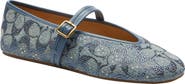 COACH Crystal Monogram Denim Flat