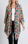 APNY Floral Open Front Jacket