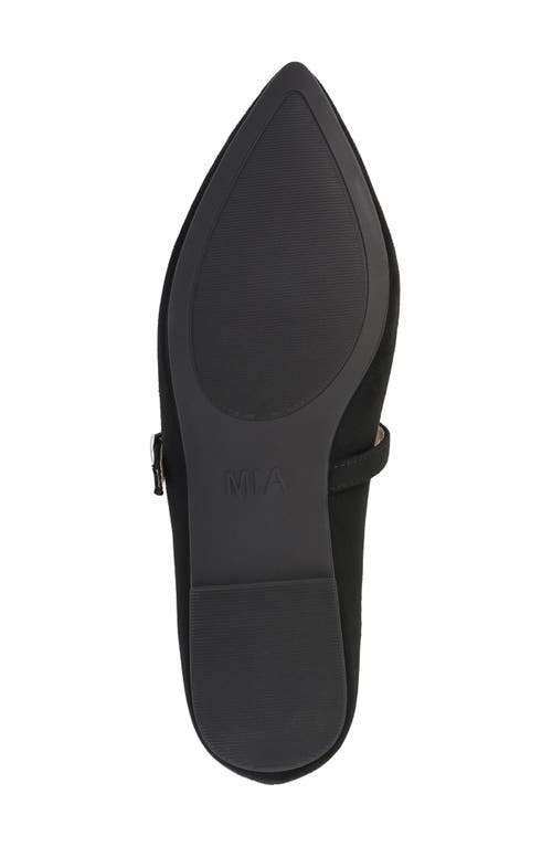 Mia Aviba Mary Jane Pointed Toe Flat In Black