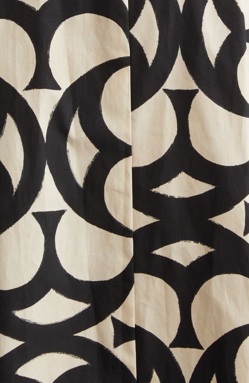 Max Mara Alice Print Shirtdress In Black