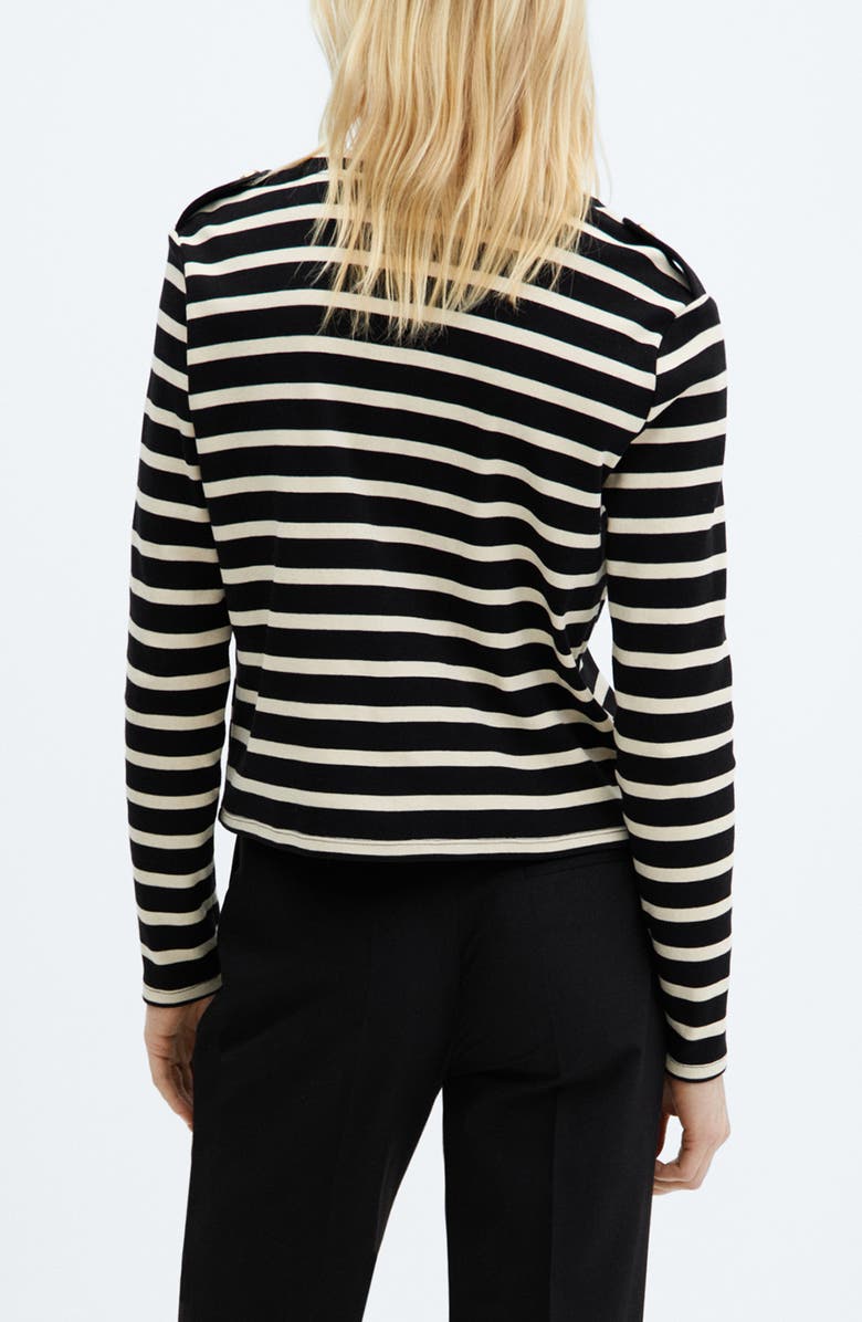 MANGO Stripe Cotton Cardigan, Alternate, color,