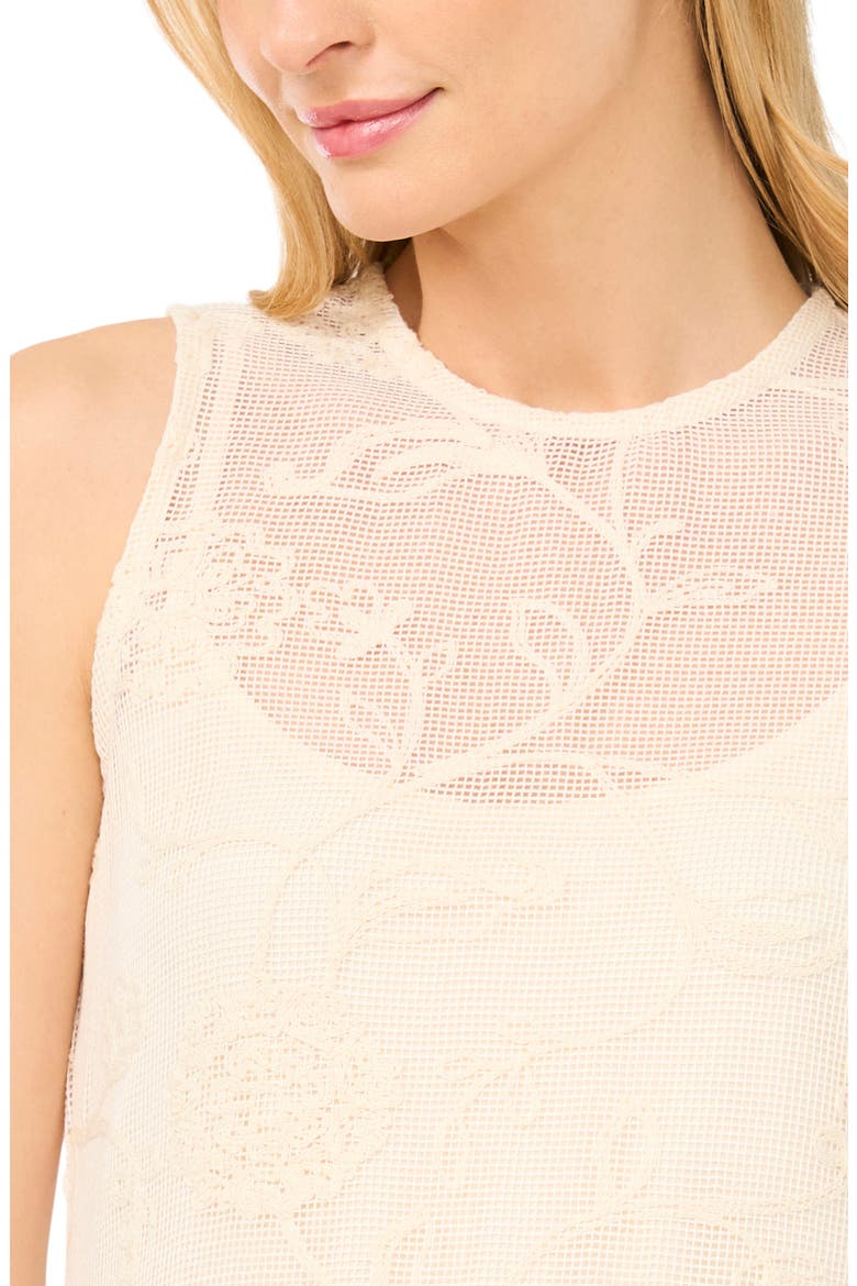 Mimi Mesh Sleeveless Dress, Alternate, color, NEW IVORY