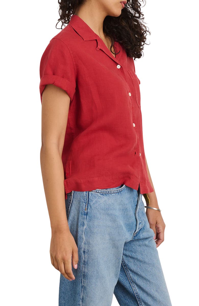 Alex Mill Maddie Linen Camp Shirt, Alternate, color,