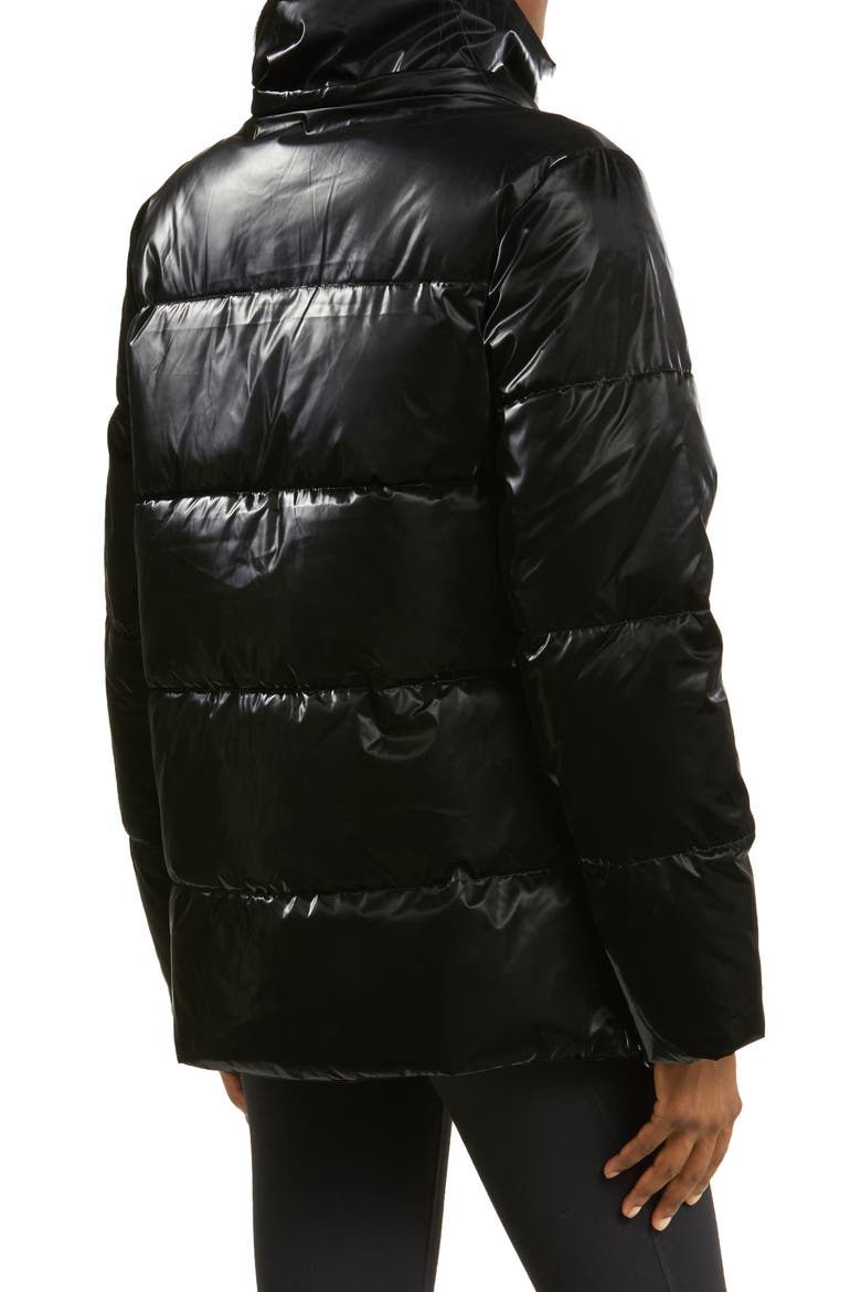 Snow Puffer Jacket with Removable Hood, Alternate, color, BLACK SHINE