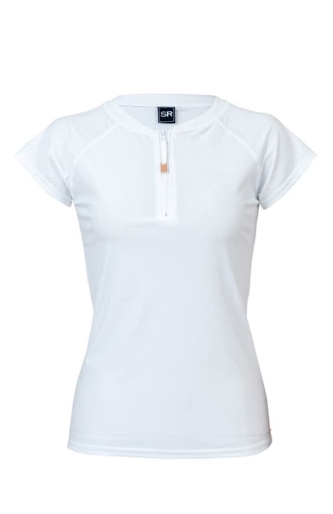 1/2 Zip Short Sleeve Rash Top