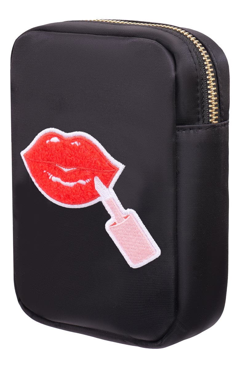 Bloc Bags Mini Lipgloss Cosmetics Bag, Alternate, color, Black