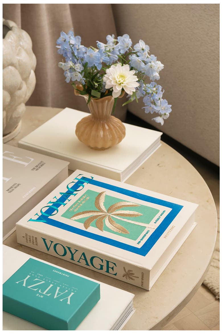 Voya Embroidered Photo Album, Alternate, color, BEIGE MULTI