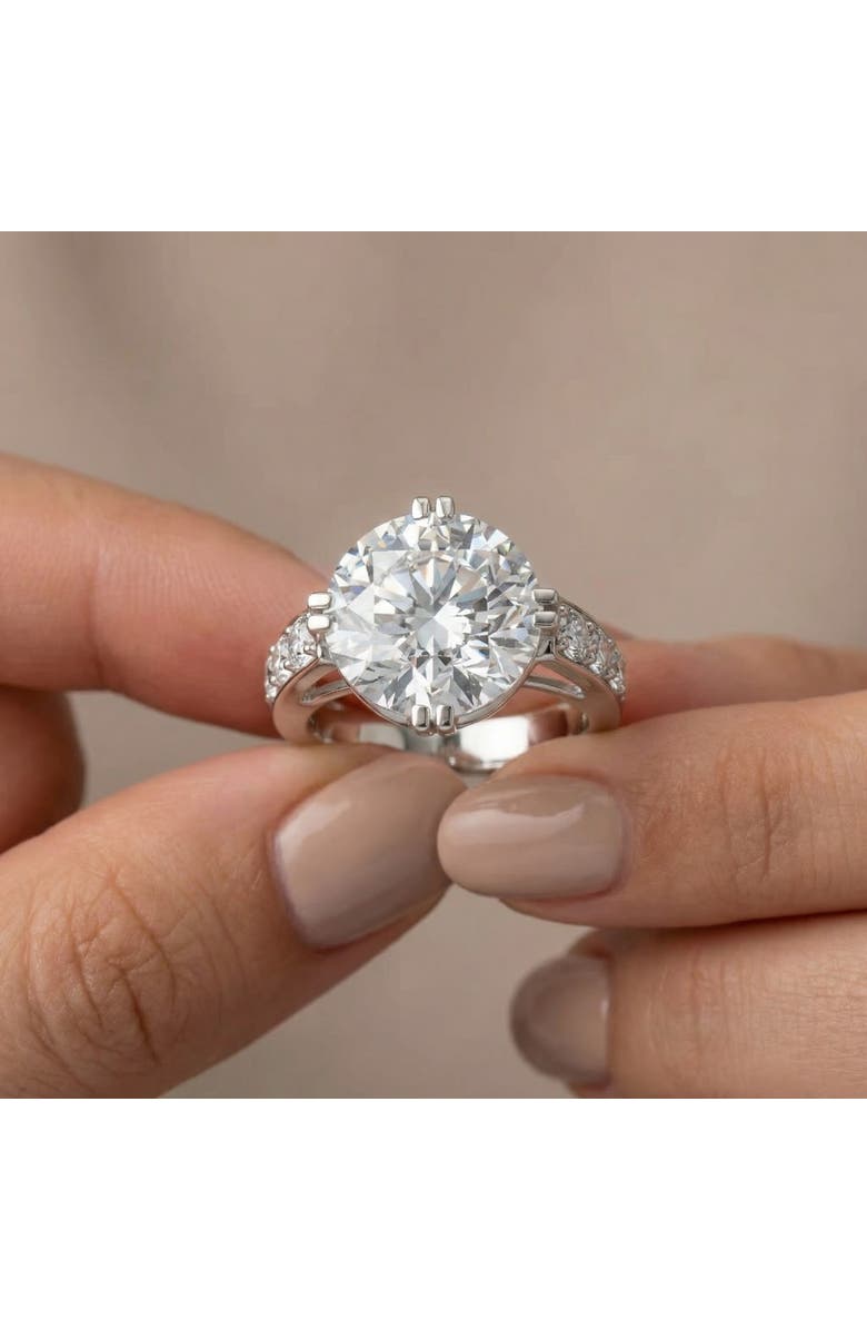 Bliss Diamond Certified 5 1/2Ct Bauer Diamond Engagement Ring 14k Gold or Platinum Lab Grown, Alternate, color, 14K White Gold