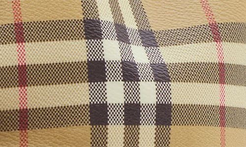 Shop Burberry Medium Check Coated Canvas Backpack