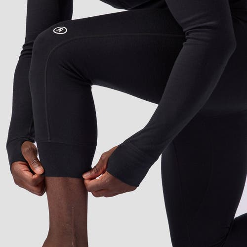 Backcountry Cedars Rws Merino Mid-wt Baselayer 3/4 Bottom In Black