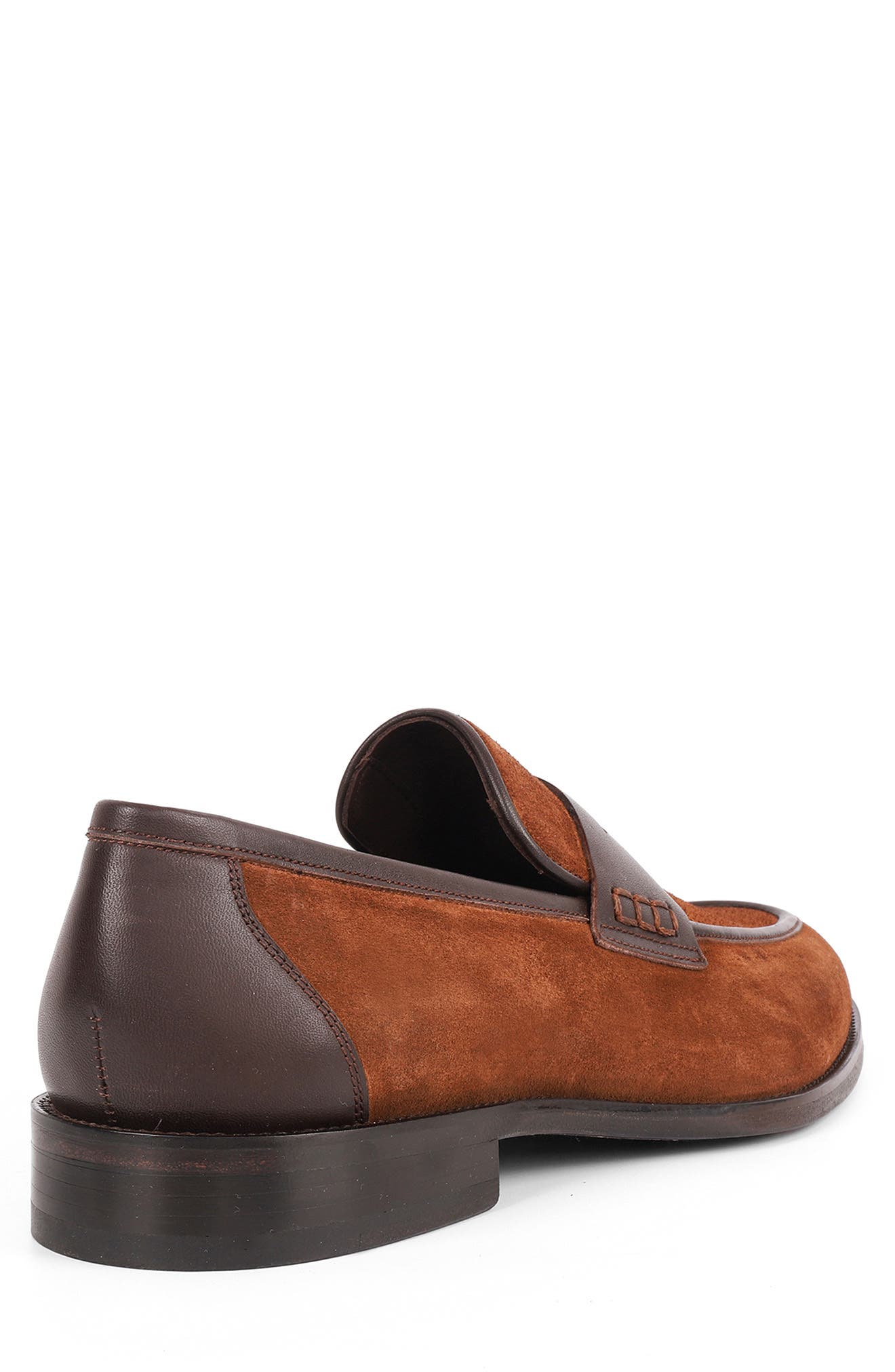 VELLAPAIS Harrison Double Monk Strap Leather Loafer, Alternate, color, Brown