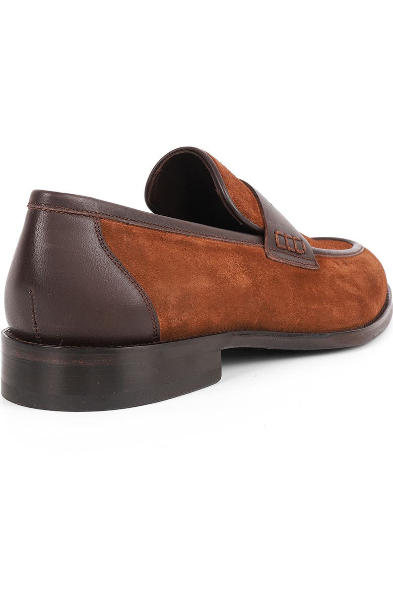 VELLAPAIS Harrison Double Monk Strap Leather Loafer, Alternate, color, Brown