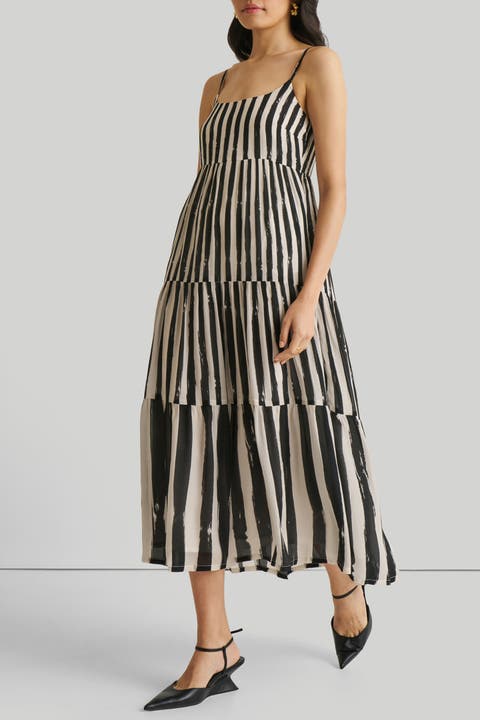 Strappy Tiered Maxi Dress